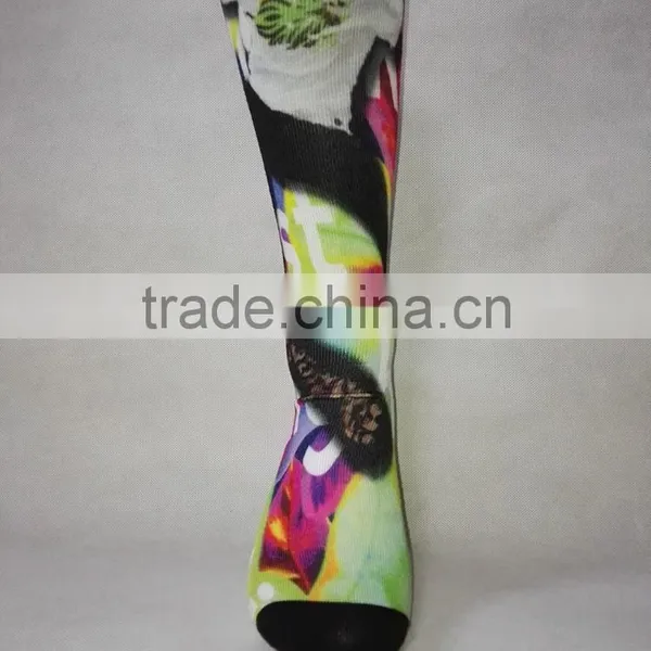 3d Print 360 Degree Seamless Sublimated Oem Dress Socks photo-4