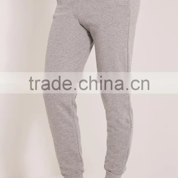 2017 High Quality Women Grey Jogger Pants French Terry Cotton Pants Sportwear Soft Cotton Pants Stretch Waist photo-3