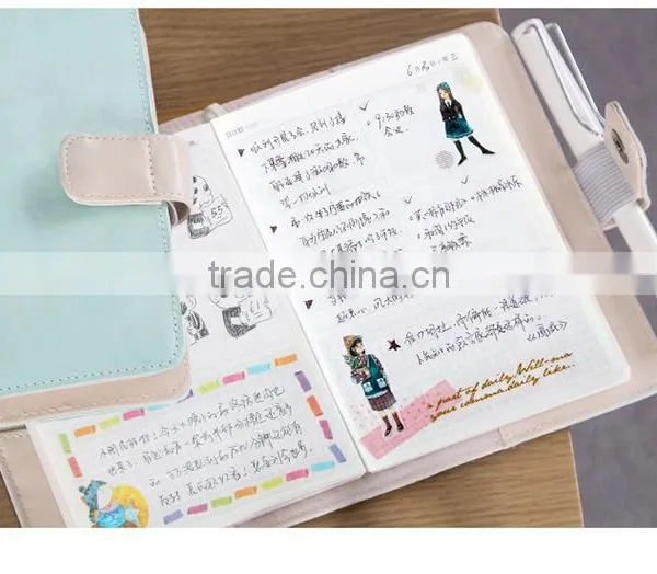 A6 Tyvek Paper Notebook PU Cover Agenda Planner With Clasp / Weekly Planner / Monthly Planner photo-6