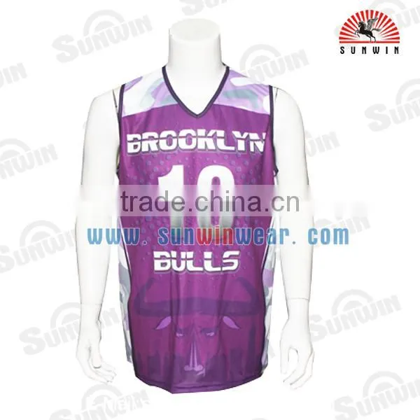 Cool Design Sublimated Mesh Short Sleeve Dri Fit Basketball Jersey Factory OEM photo-3