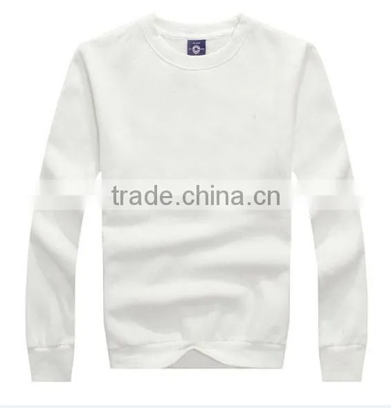 100 cotton plain sweatshirts without hood for men wholesale