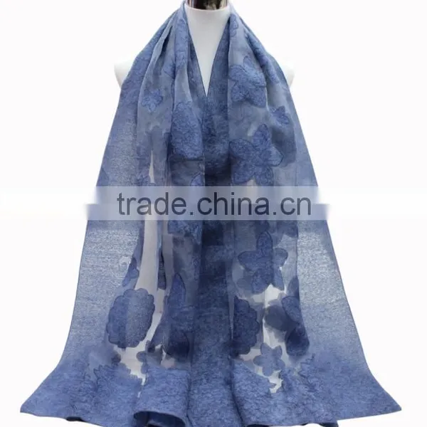2017 New Arrival Fashion Plain Color Women Hijab Silk Scarf photo-5