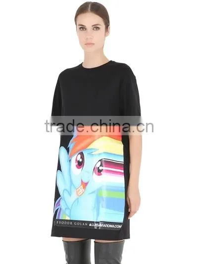 Custom Unisex Rubber Printed Black T-Shirts,100 Cotton O Neck T-Shirts for Men and Women photo-3