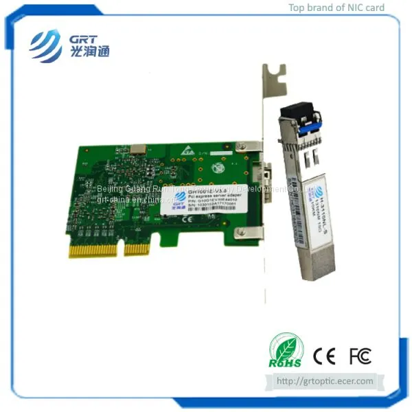 Cost Effective PCIe 10Gigabit 1-Port Fiber Optic Ethernet Network Adapter With 10G Single Mode Module photo-2