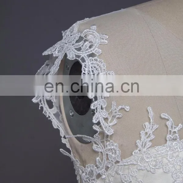 Sleeveless Beaded Trumpet White Bridal Dresses for Weddings photo-6