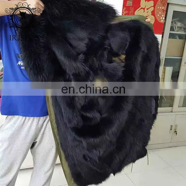 Selling Real Fox Fur Hooded Parka Fur Jacke Fuchs for Men photo-2
