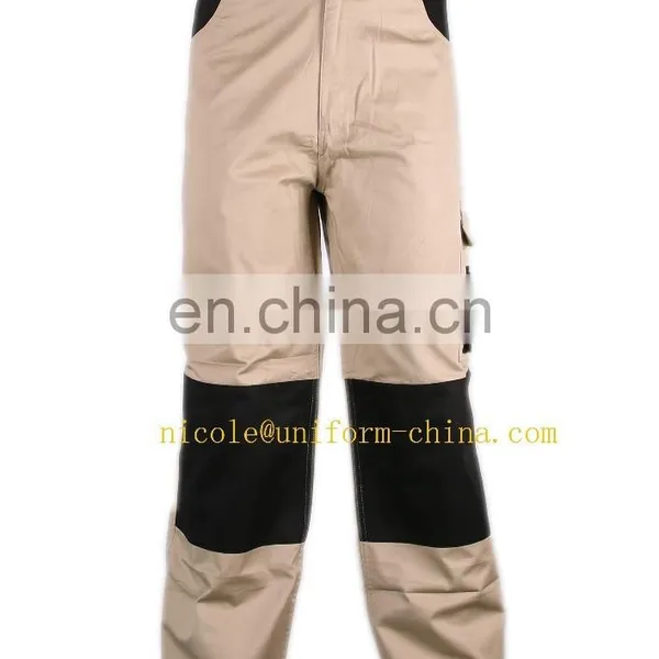 Hot Sale Khaki Black 100% Cotton Mens Heavy Work Cargo Pants With a Lot of Pockets