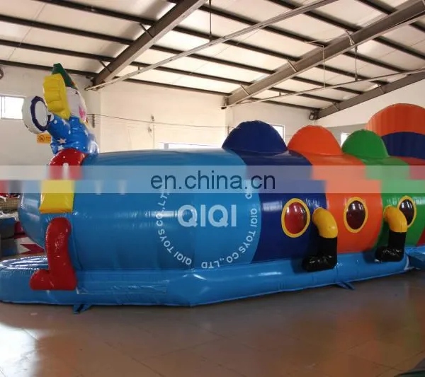 QIQI Newest Cater Pillar Tunnel Toy,46ft Inflatable Clown Tunnel photo-5