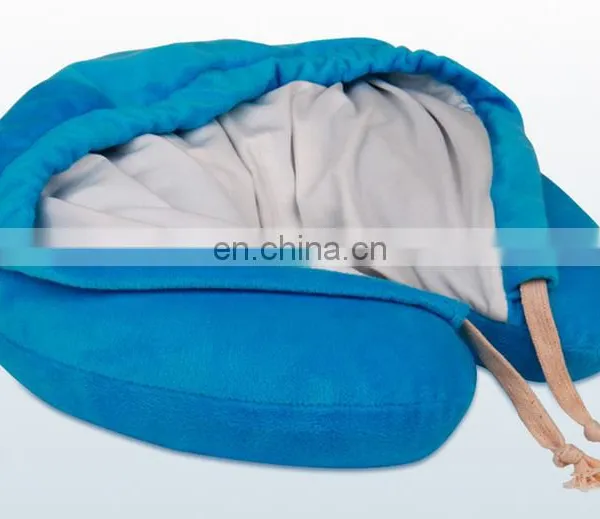 Professional Manufacturer Cheap u Shape Travel Pillow With Hat Fashion Custom Travel Neck Pillow photo-5