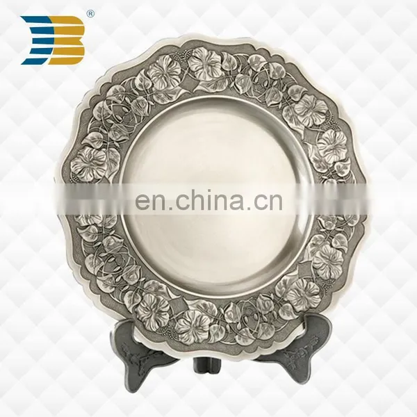 High Quality Custom Blank Design Stock Mould Zinc Alloy Souvenir Plates