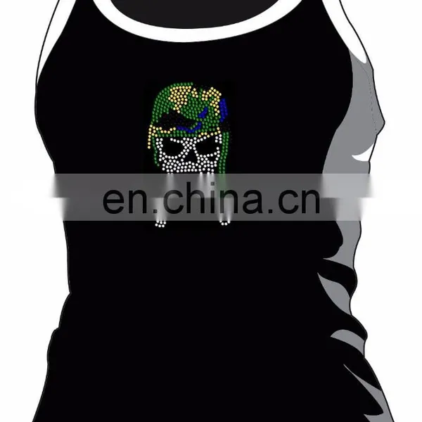 2018 Fashion Design Hot Fix Skull and Crossbones Motif With Colorful Hat photo-2