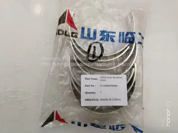 Geunine SDLG LG936L LG956L Wheel Loader Spare Parts 4110000509060 UPPER MAIN BEARING LINER photo-2