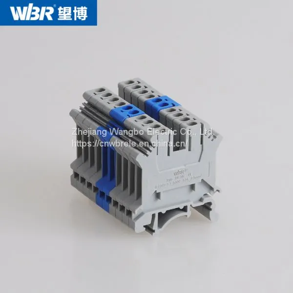 Din Rail Terminal Blocks UK3N Pure Copper Connector Screw Terminal Block photo-4