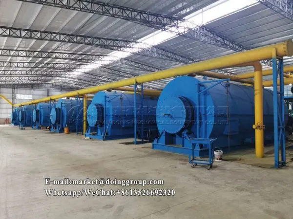 EU Certified 50ton Per Day Waste Tire and Plastic Pyrolysis Plant Oil Pyrolysis Machine for Rubber Processing photo-3