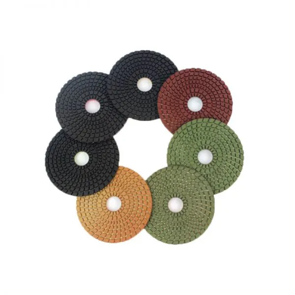 4 Inch D100mm Cheap Diamond Wet Polishing Pads for Granite Marble Concrete photo-2