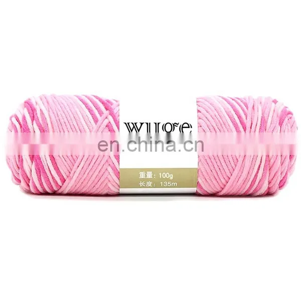 New Fashion Soft Feeling Crochet Yarn Acrylic Polyester Cotton Blended Knitting Yarn photo-2