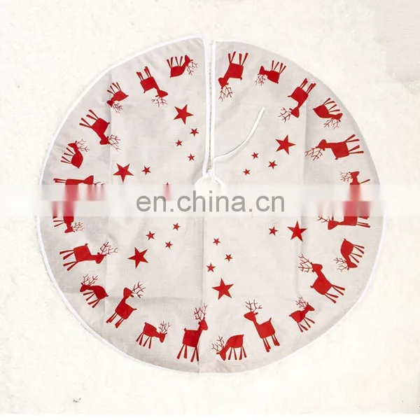 I@home Elk Print Christmas Tree Decoration Wholesale Christmas Tree Skirt photo-2