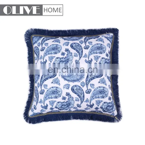 Wholesale Waterproof Custom Digital Printing Woven Macrame Outdoor Cushion Pillow photo-4