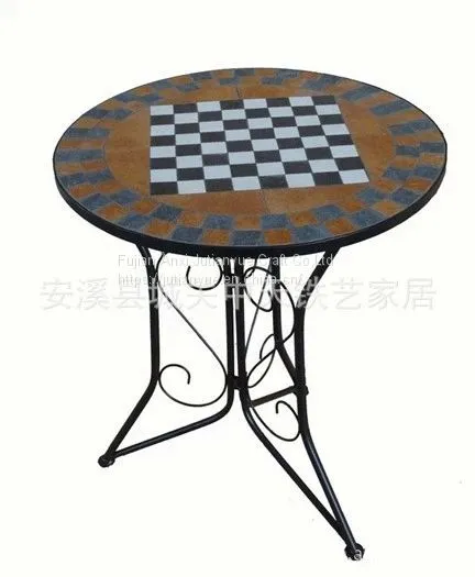 Outdoor Mosaic With Metal Table photo-4