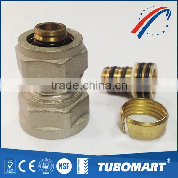 Profession Compression Coupling Demountable Brass Screw Fittings for PAP Pipes photo-5
