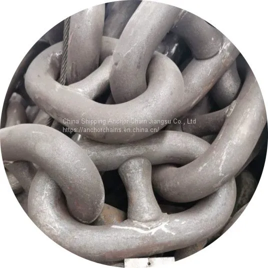 United Kingdom Stud Link Anchor Chain Cable With BV NK LR CCS KR ABS Cert in Stock photo-4