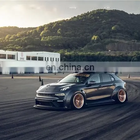 Runde Newest For Lynk & Co 02 Modified Wide Body Kit Front Bumper Carbon Fiber Rear Lip Hood Spoiler photo-2