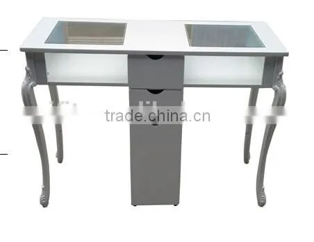 Nail Salon White Manicure Table for Sale photo-3