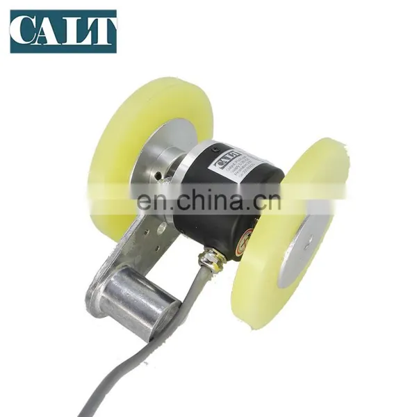 Double Wheel Type Encoder 300ppr Resolution 300mm Perimeter Wheel Push Pull Output Length Measuring Sensor photo-5