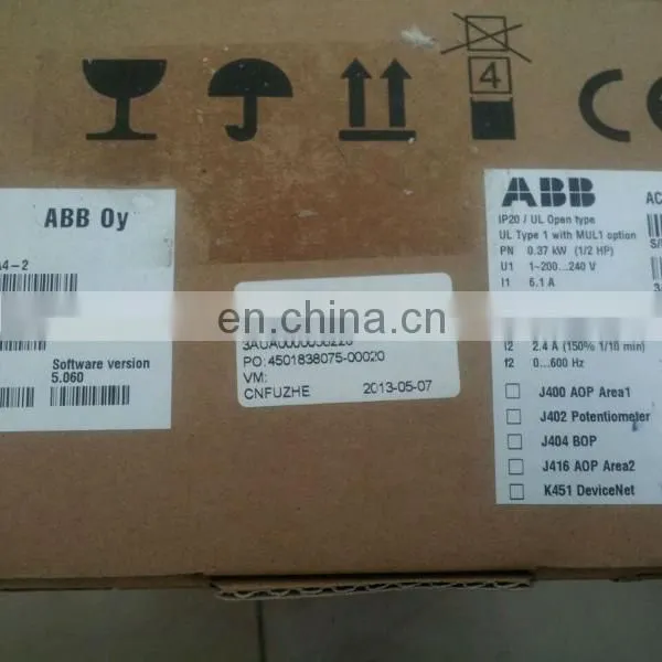 ABB ACS355-01E-02A4-2 0.37kw Inverter One Phase AC200V~240 ABB Drives photo-2
