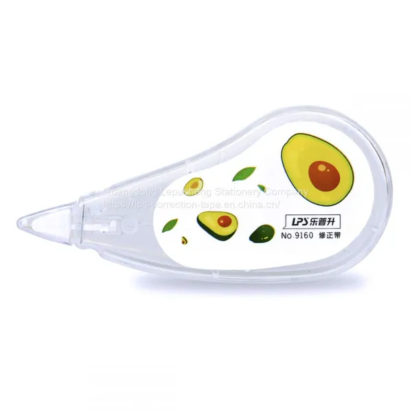 Plastic Corrector Pen Tape New Design Non-toxic School Stationery Supply Correction Tape Blister Card Fruit Design photo-2