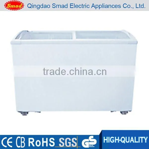 Top Open Sliding Door Portable Chest Freezer With Wheels Ice Cream Freezer Quality Choice photo-5
