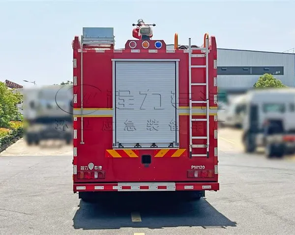 Produced 12 Tons Foam Fire Truck Heavy Truck HOWo Rear Twin Bridge 12 Tons Foam Fire Truck photo-2