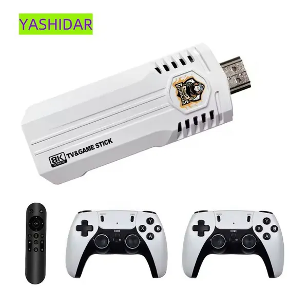 K8 Pro Game Stick tv Box 3d 4k Hd Retro Video Game Console Quad Core 64gb 40000 +games Wireless 2.4g Controller Retro Console photo-2
