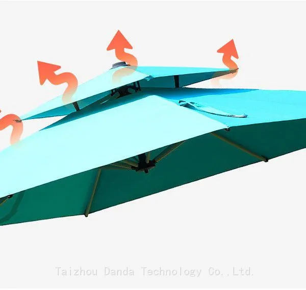 2.5*2.5m Double Roof Umbrella Side Stand photo-3