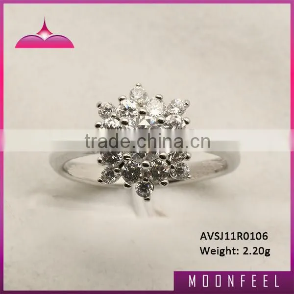 Flower 925 Silver Ring for Women