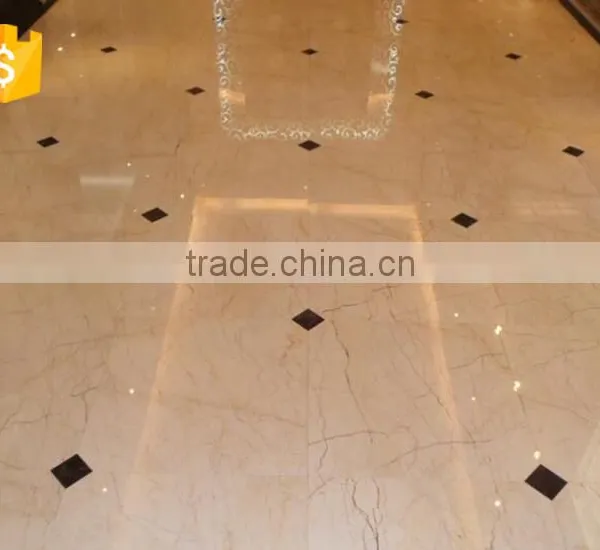 High Quality Natural Polished Cream Block Marble Stone photo-4