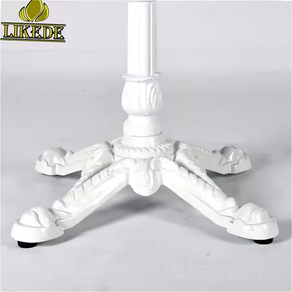 Classic Antique Western Style Cast Iron Marble Table Base Adjustable Dining Table Legs for Apartment Use photo-5