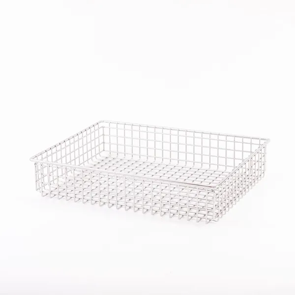 Durable 304 Stainless Steel Woven Wire Mesh Storage Basket for Industry photo-2