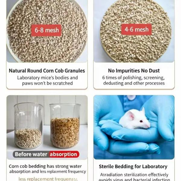 Sensitive Corn Cob Granules, Strongly Absorb Mucus, Environmental Desiccant and Deodorizer, 2mm 3mm 4mm 5mm photo-3