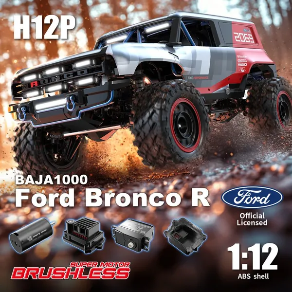MJX Hyper Go H12P 1:12 Brushless 4WD Off Road RC Truck | 120M Control Range RTR Rock RC Car