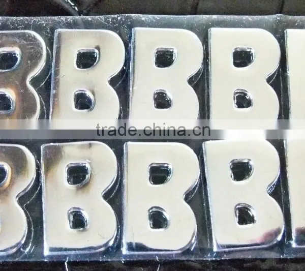 Wholesale Zinc Alloy 10mm Mixed Color Colorful Rhinestones Slide Letters photo-4