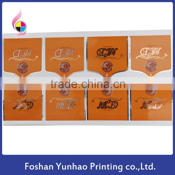 Sanitary Napkins Vinyl Adhesive Label Custom Shape Color Waterproof Sticker