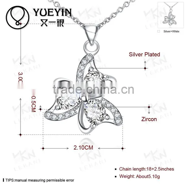 Factory Wholease Fashion Plated Silver Necklace photo-5