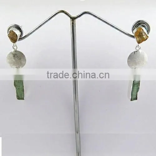 Beautiful !! Bezel Setting 925 Sterling Silver Earring, Fine Silver Jewelry, Handmade Silver Jewelry photo-6