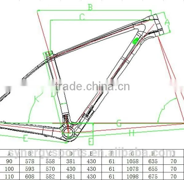 2016 NEW!!! Light Weight Full Carbon Monocoque MTB Frame 29er CMF07 photo-3