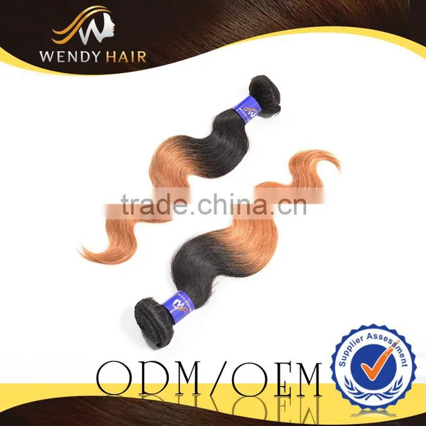 Wendy High Quality Virgin Remy Malaysian Ombre Color Body Wave Human Hair photo-2