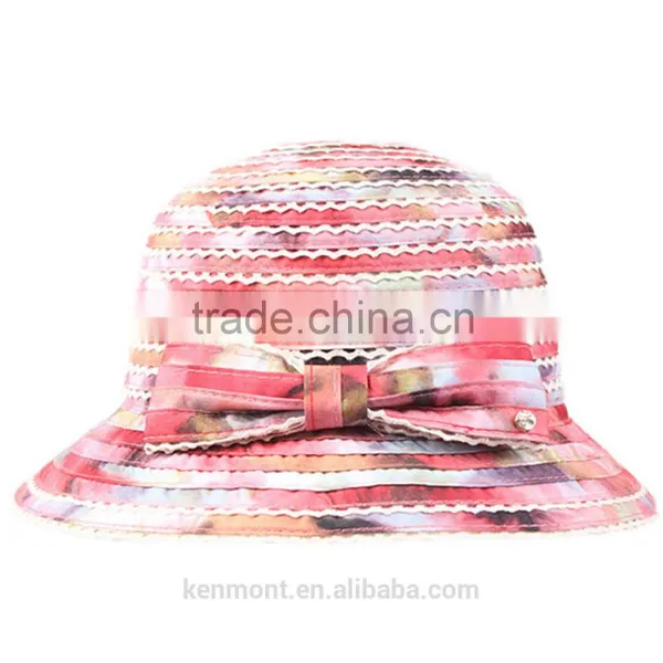 Branded Vintage Round Top Fedora Panama Men Straw Hat