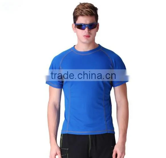 2016 Wholesale Men's Polyester Round Neck Short Sleeve Shirt photo-2