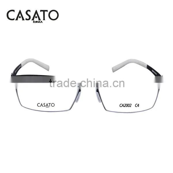 CASATO Modern Elastic Thin Stainless Steel Glasses With Myopia Lens photo-4