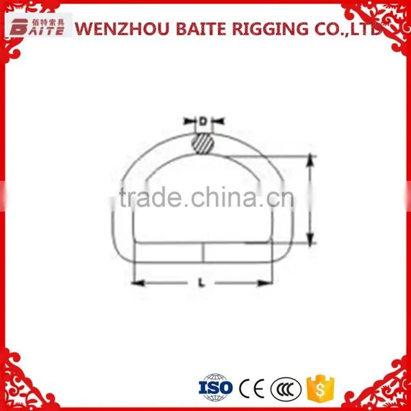 Zinc Plated Baite Rigging Welded D Ring Susan Rigging Manufacturer photo-3